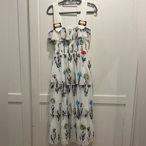 Hutch embroidered midi dress medium